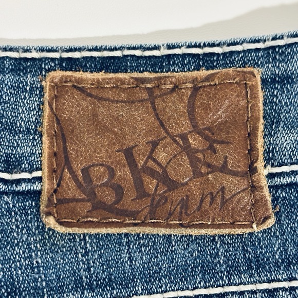 BKE Sabrina Low Rise Bootcut Slim Fit Blue Jeans Women's 30 Faded Distressed - Picture 12 of 12